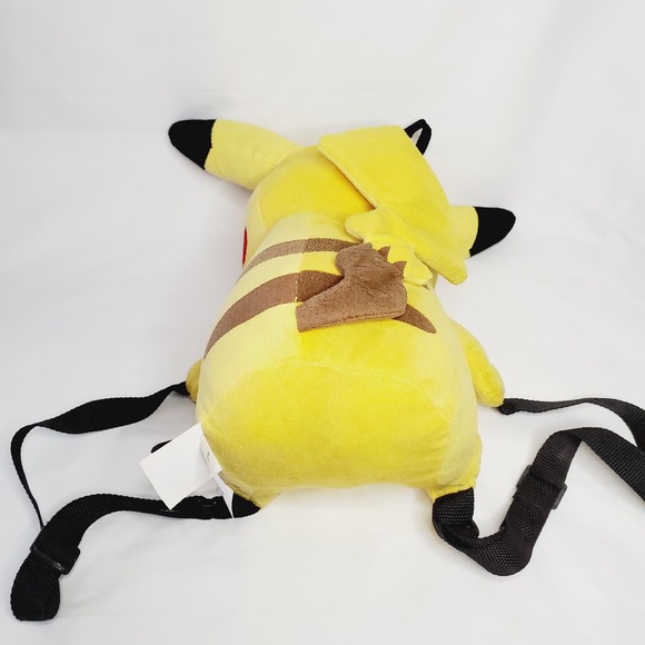 LNew-Pikachu Pokemon Piggyback Backpack w/ 2 Fashion Pins 2016 Adjustable Straps - Picture 7 of 11